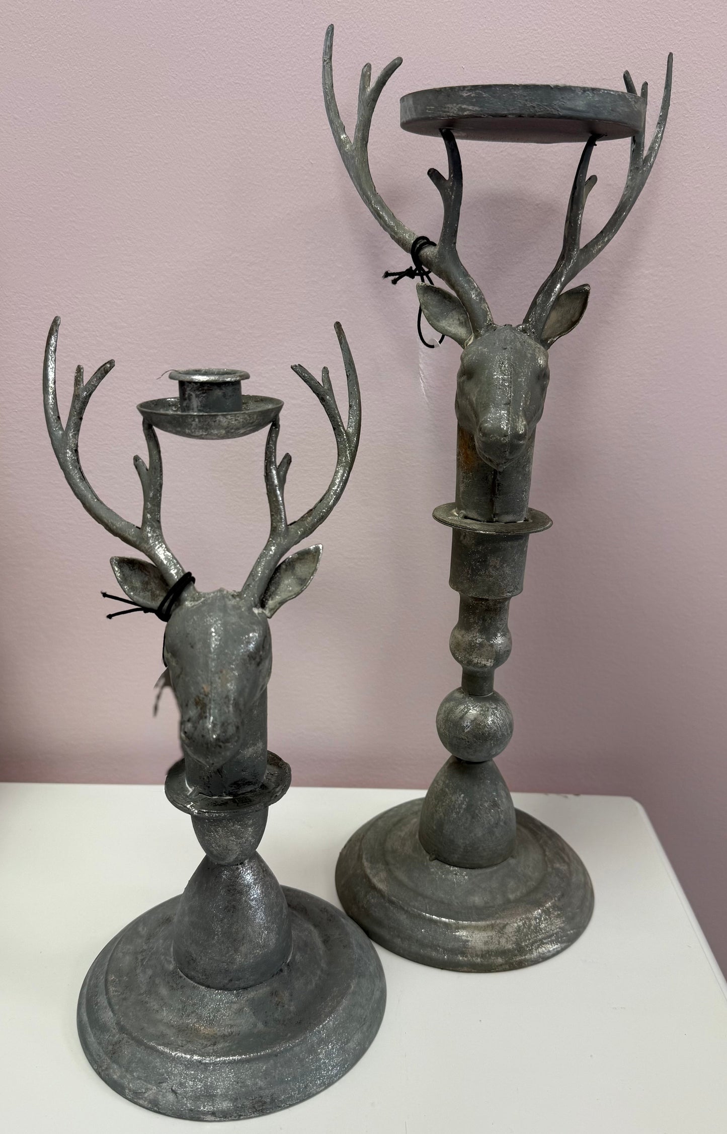 Rustic Deer Candle Holder