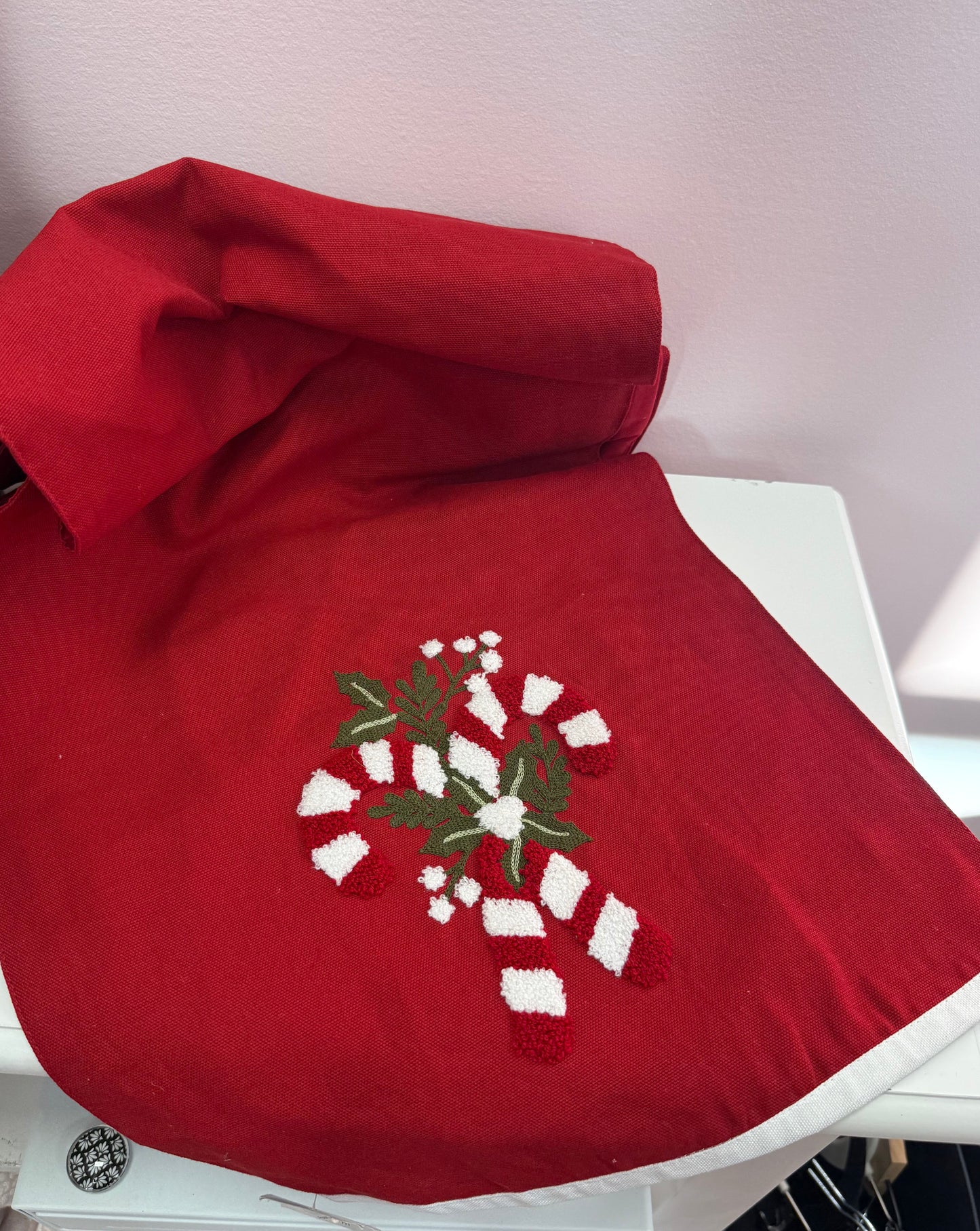 72x14 Candy Cane Table Runner