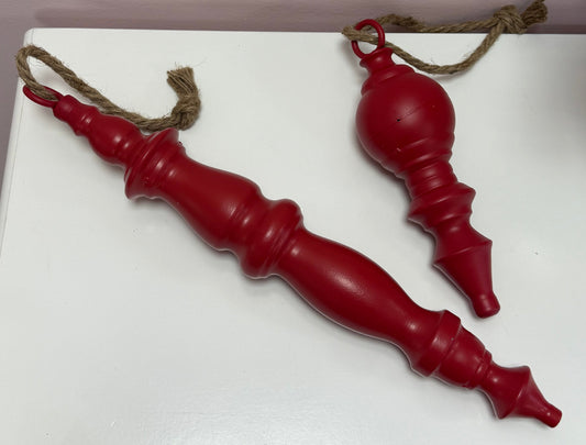 Red Finial Ornament