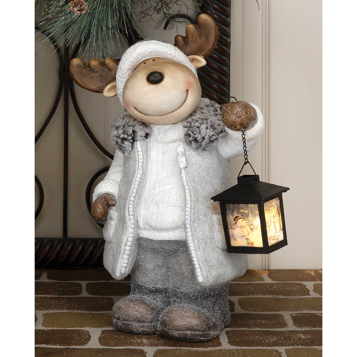 Milton Moose with Lantern