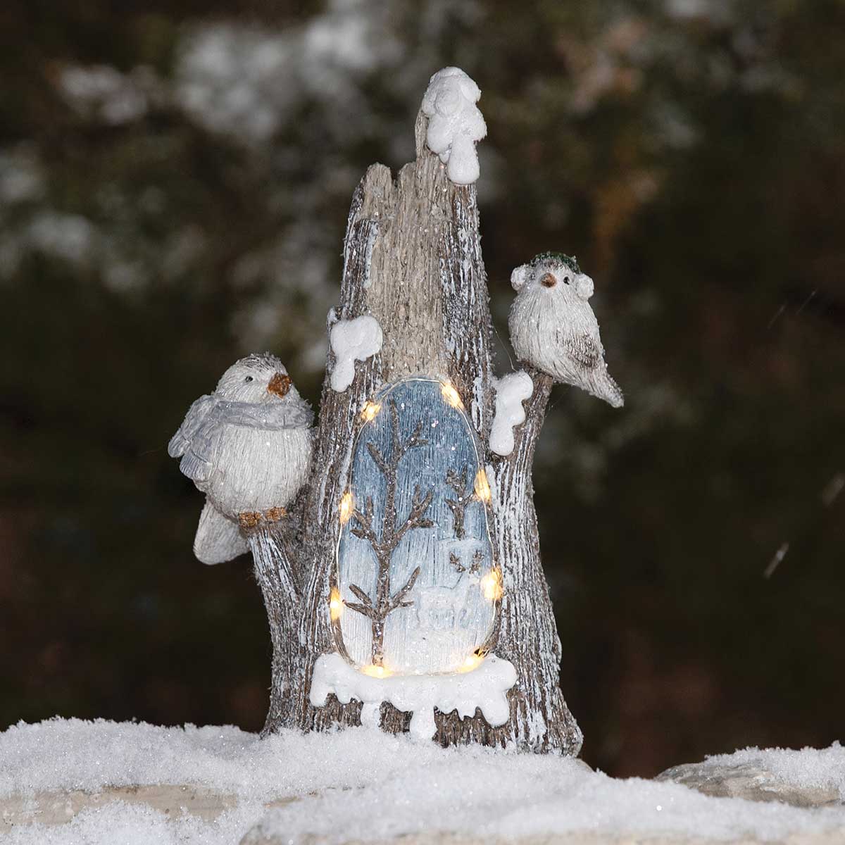 Icylin Birds on tree trunk