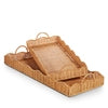 Wicker Scalloped Tray