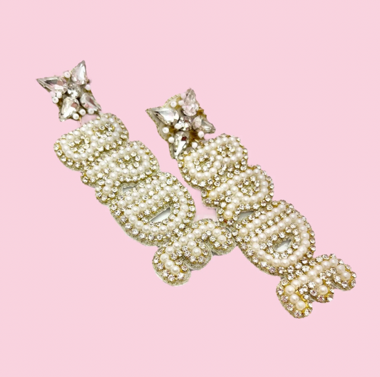 Beaded Bride Earrings