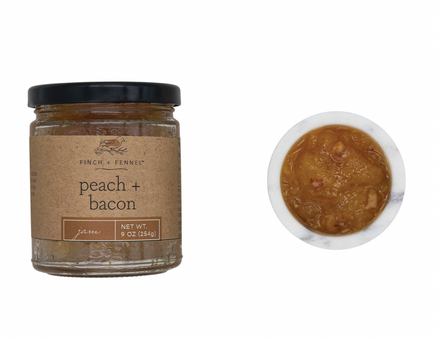 Peach + Bacon Jam