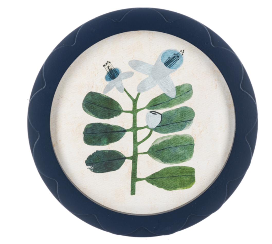 Round Scallop Framed Flower