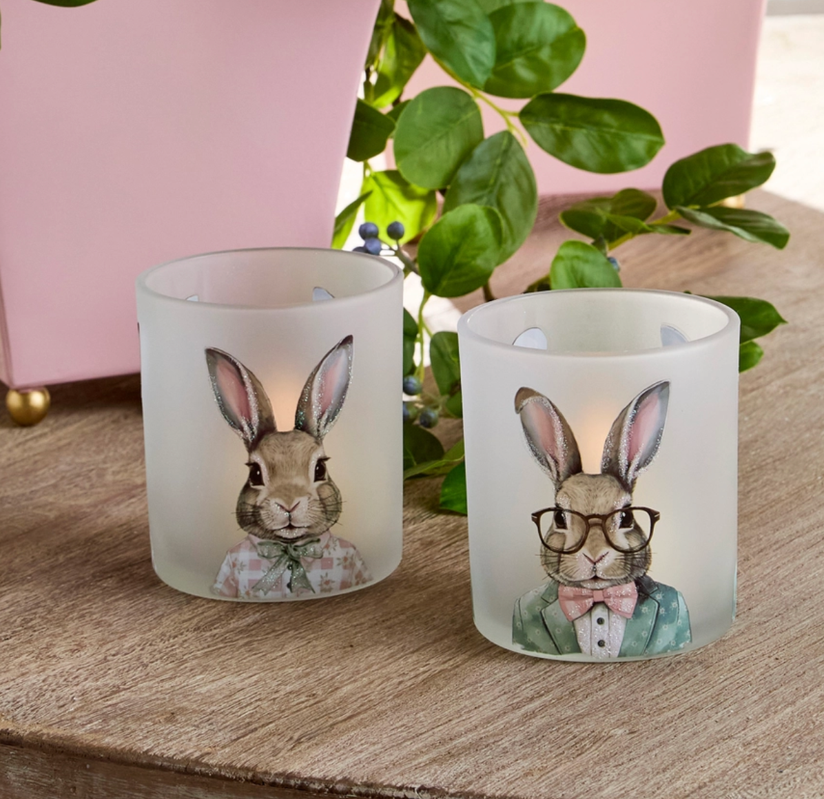 Gentleman Bunny Tea Light Holder