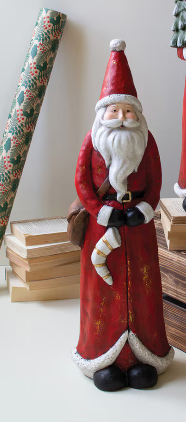 Tall / Red Resin Santa