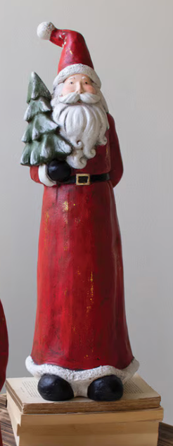 Red Resin Santa