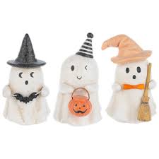 Party Ghost Figurine Set of 3