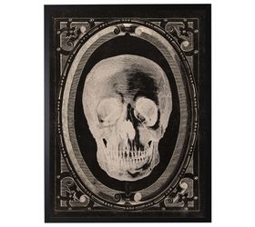 Vintage Black and White Skull