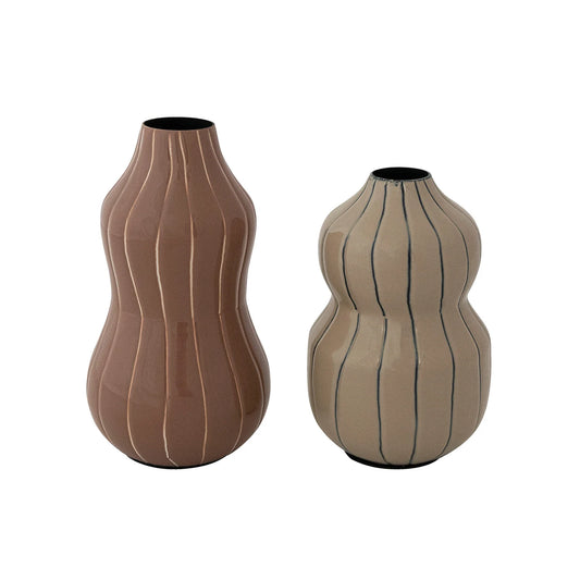 Organic Striped Vase