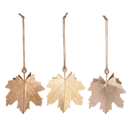 Metallic Maple Leaf Ornament