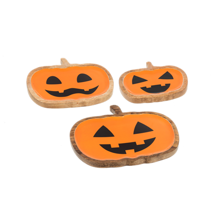 Jack-O-Lantern Pumpkin Tray