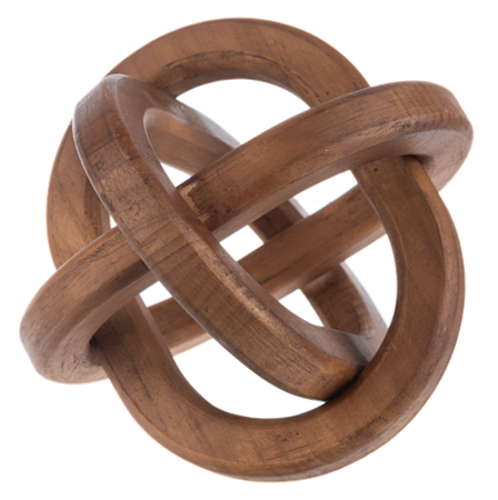 Wood Sphere Decor