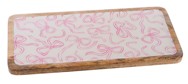 Rectangle Bow Pattern Tray
