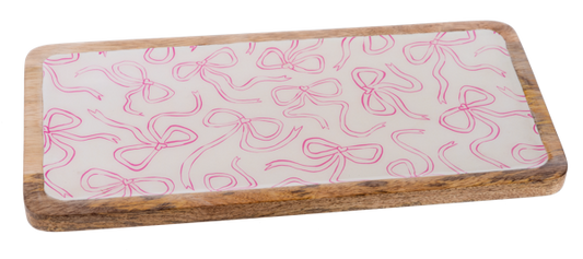 Rectangle Bow Pattern Tray