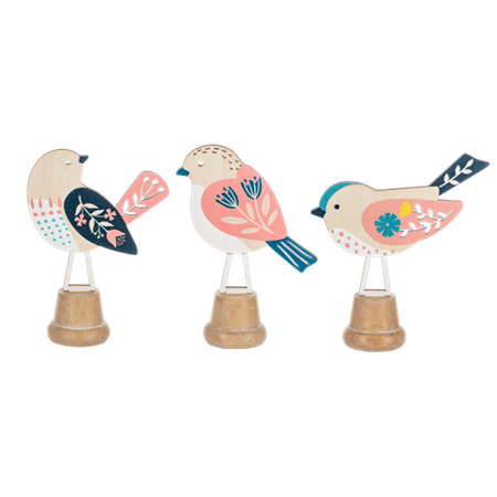 Pastel Bird on Stand