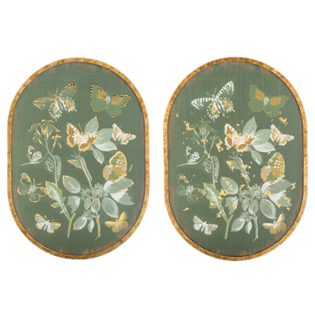 Oval Butterfly Wall Decor
