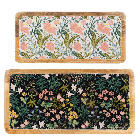 Floral Serving Tray