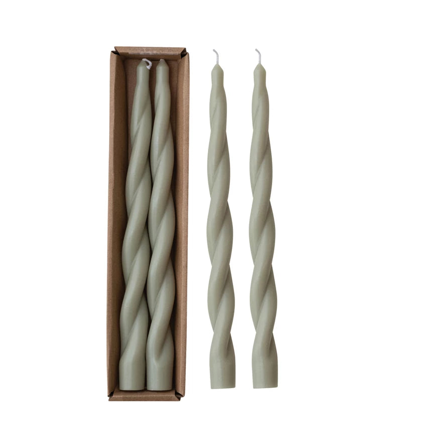 Grey Twisted Tapers