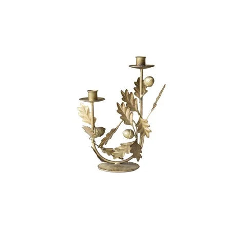 Leaves and Acorns Candelabra