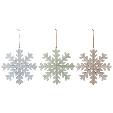 Oversized Snowflake Ornament - Green