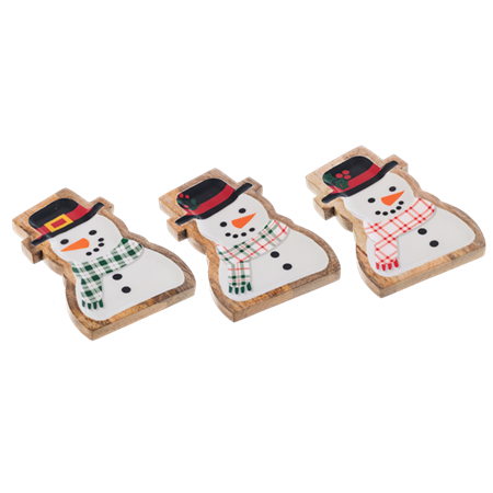 Snowman Tidbit Tray