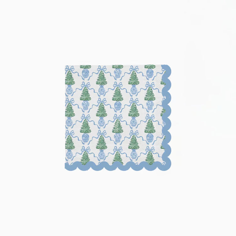 Cocktail Napkin Winter Pines