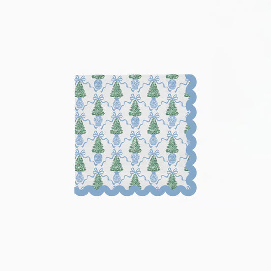 Cocktail Napkin Winter Pines