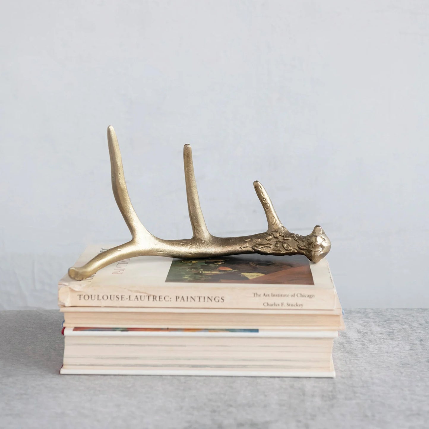 Gold Finish Antler Decor