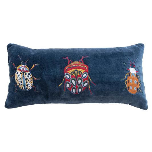 Velvet Beetle Lumbar Pillow