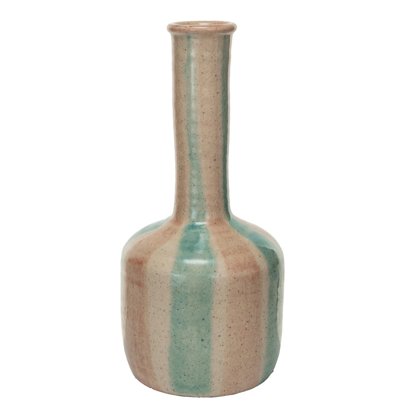 Striped Terra Cotta Vase