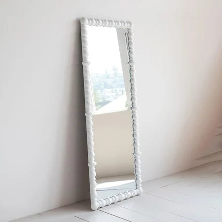 Turned Wood Framed Wall Mirror