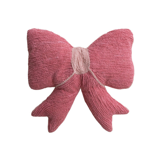 Chenille Bow Pillow