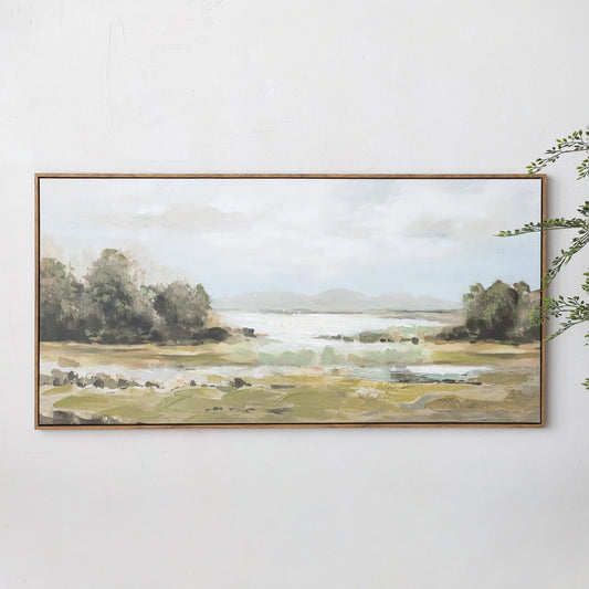 Wood Framed Landscape Canvas
