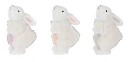Cute Bunny with Fur figure