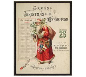 Vintage Santa Bookplate Art