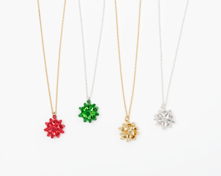 Holiday Bow Necklace