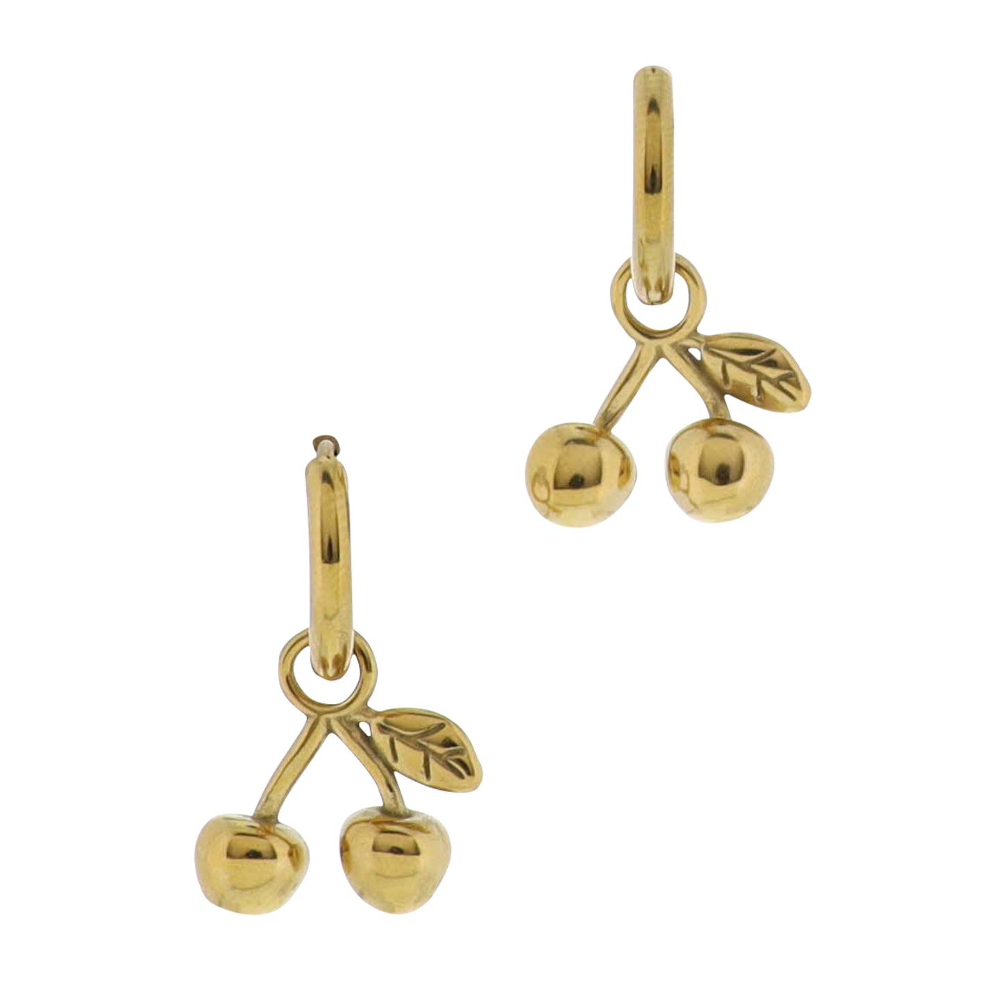 18K Gold Plated Cherry Earrings