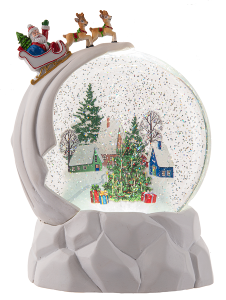 LED Santa Globe