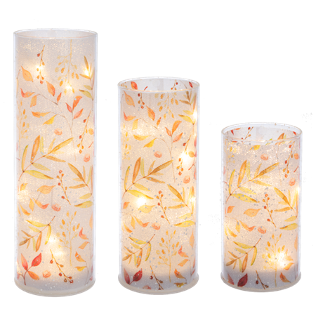 Light Up Bountiful Harvest Pillar