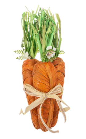 Jute Wrapped Carrot Figurine