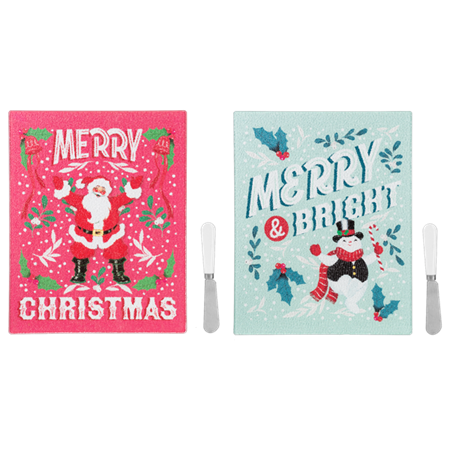 Holiday Cutting Board w/Spreader