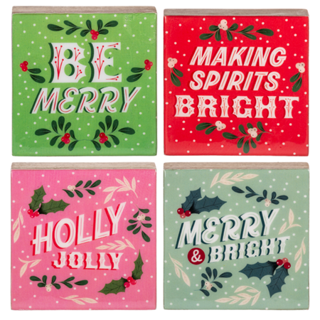 Jolly Message Block -Be Merry-