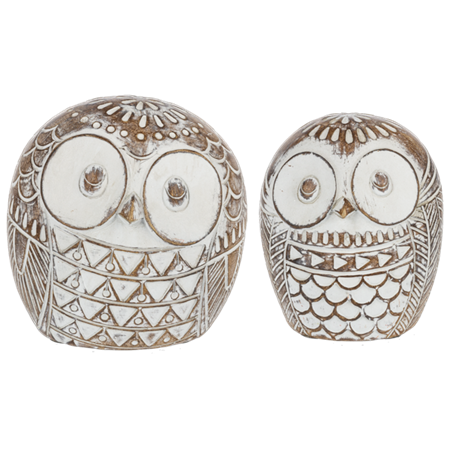 Carved Owl Figurine
