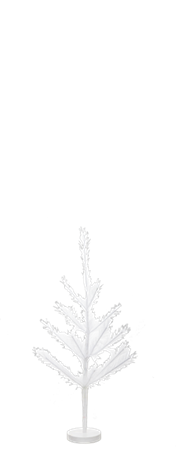 2 Feet White Pompass Tree