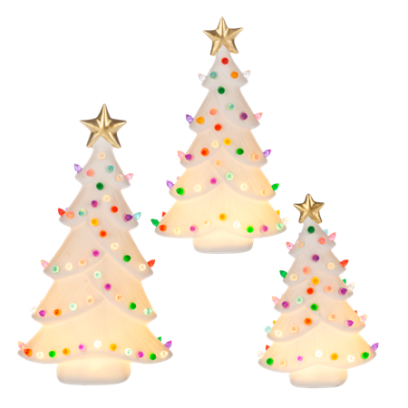 Light Up White Tree