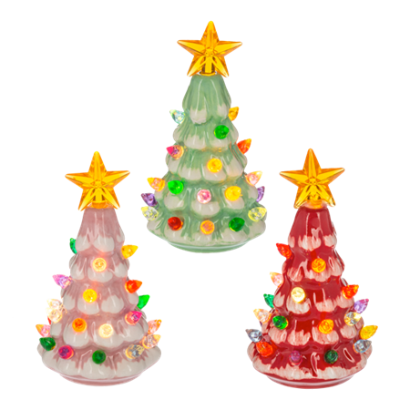 Light Up Retro Tree Mini Shimmers