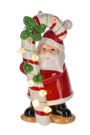 Santa With Candy Cane