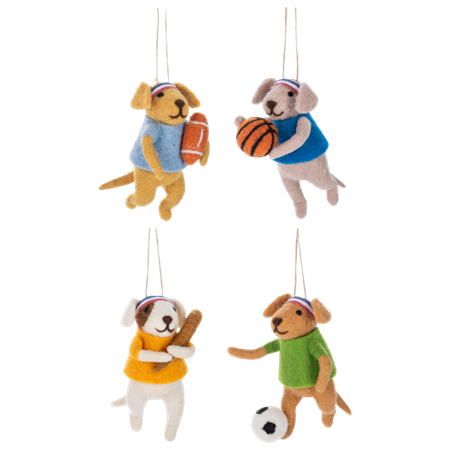 Sports Puppy Ornament